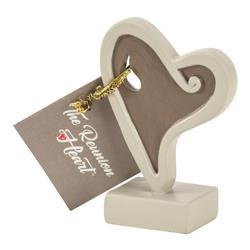 TTFIG-2 3.75 x 2.62 in. Reunion Heart Figurine with Verse Tag