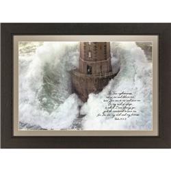 Picture of Dicksons 62CB-2014-810 Phares Dans La Tempete by Jean Guichard, Psalm 71-2-3 Picture Frames