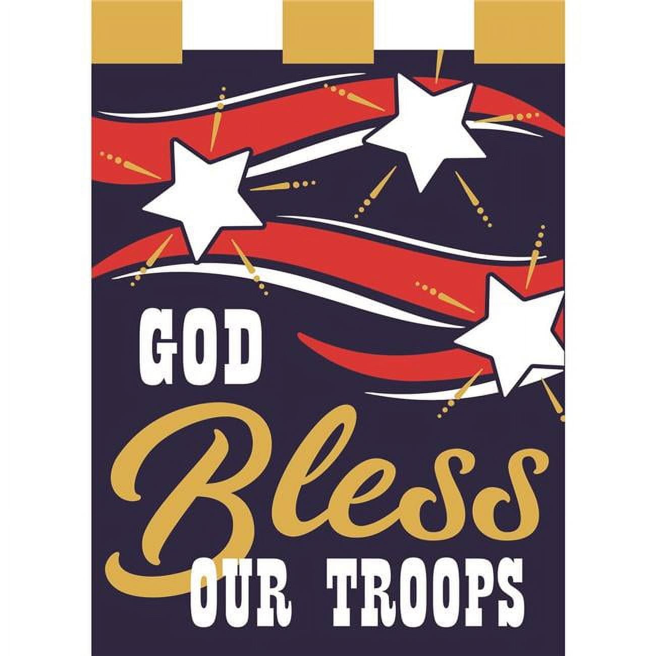 13 x 18 in. Support Our Troops Polyester Garden Flag