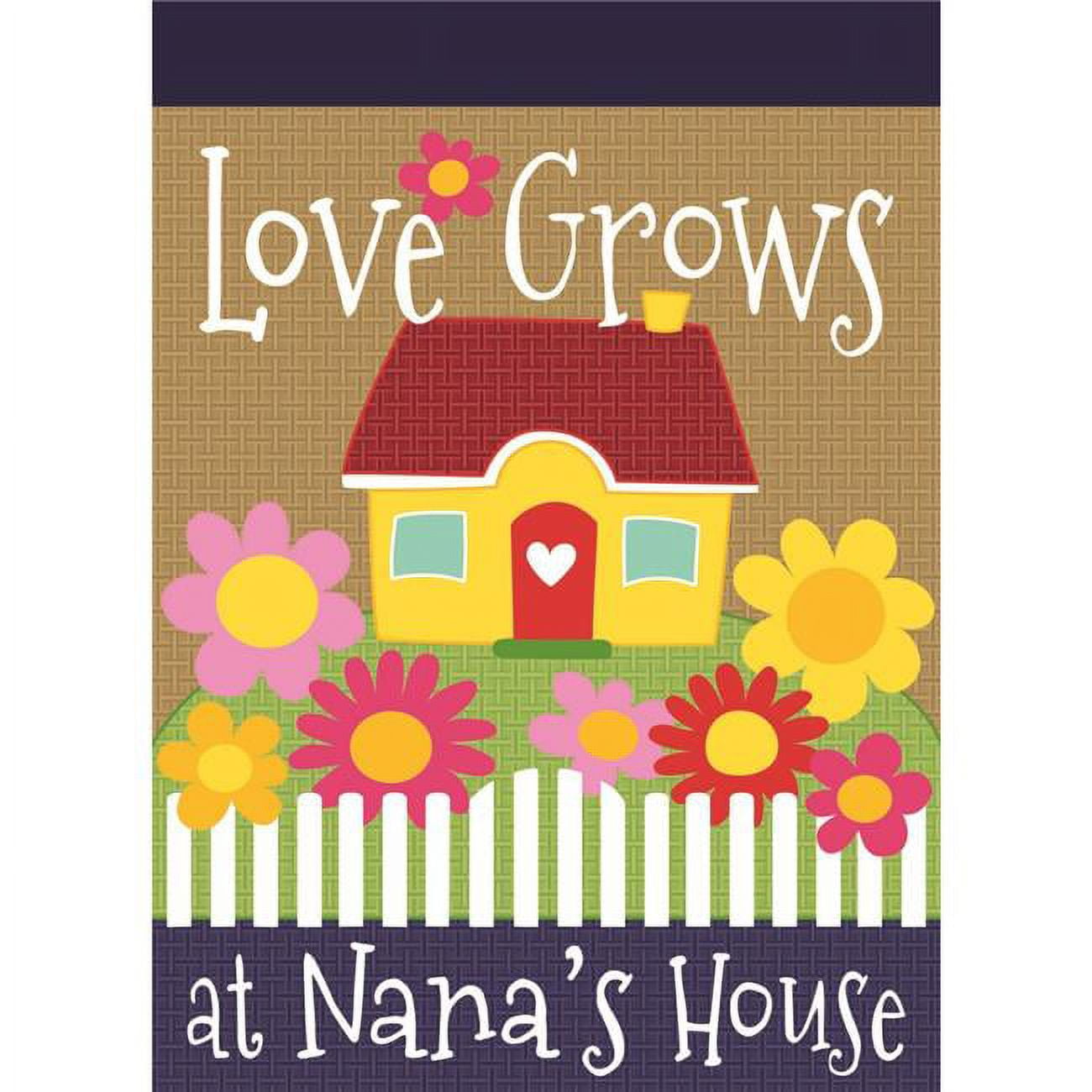 13 x 18 in. Nanas House Burlap Garden Flag