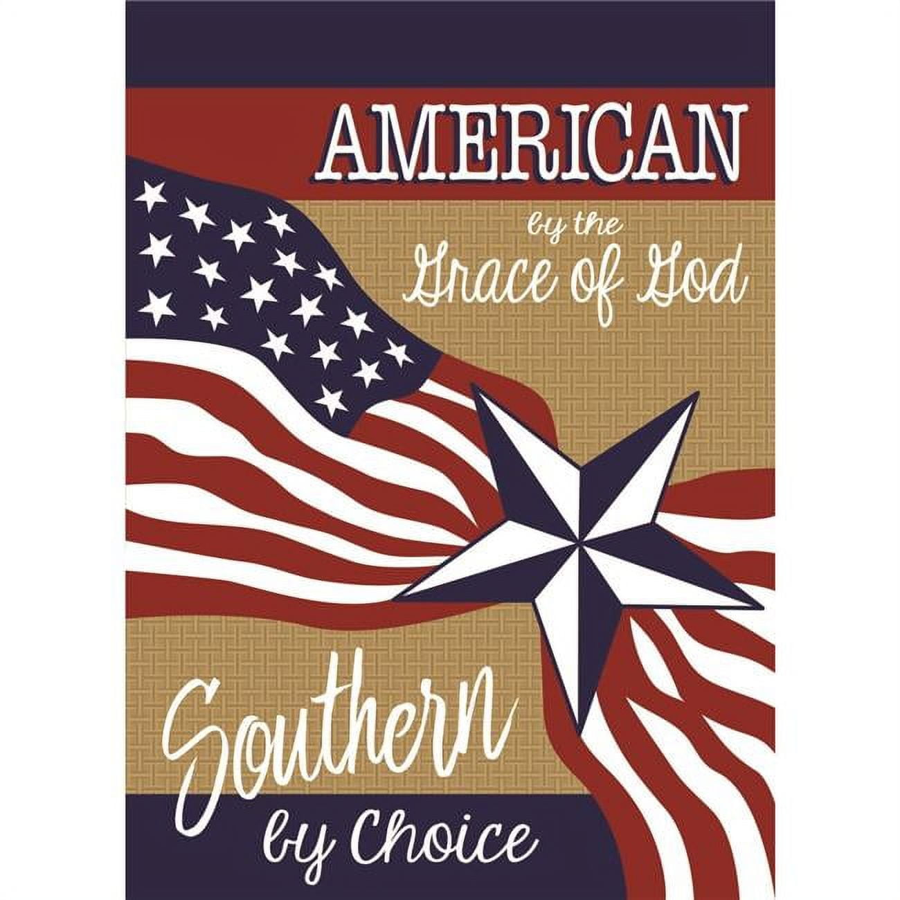 13 x 18 in. Southern By Choice Burlap Garden Flag