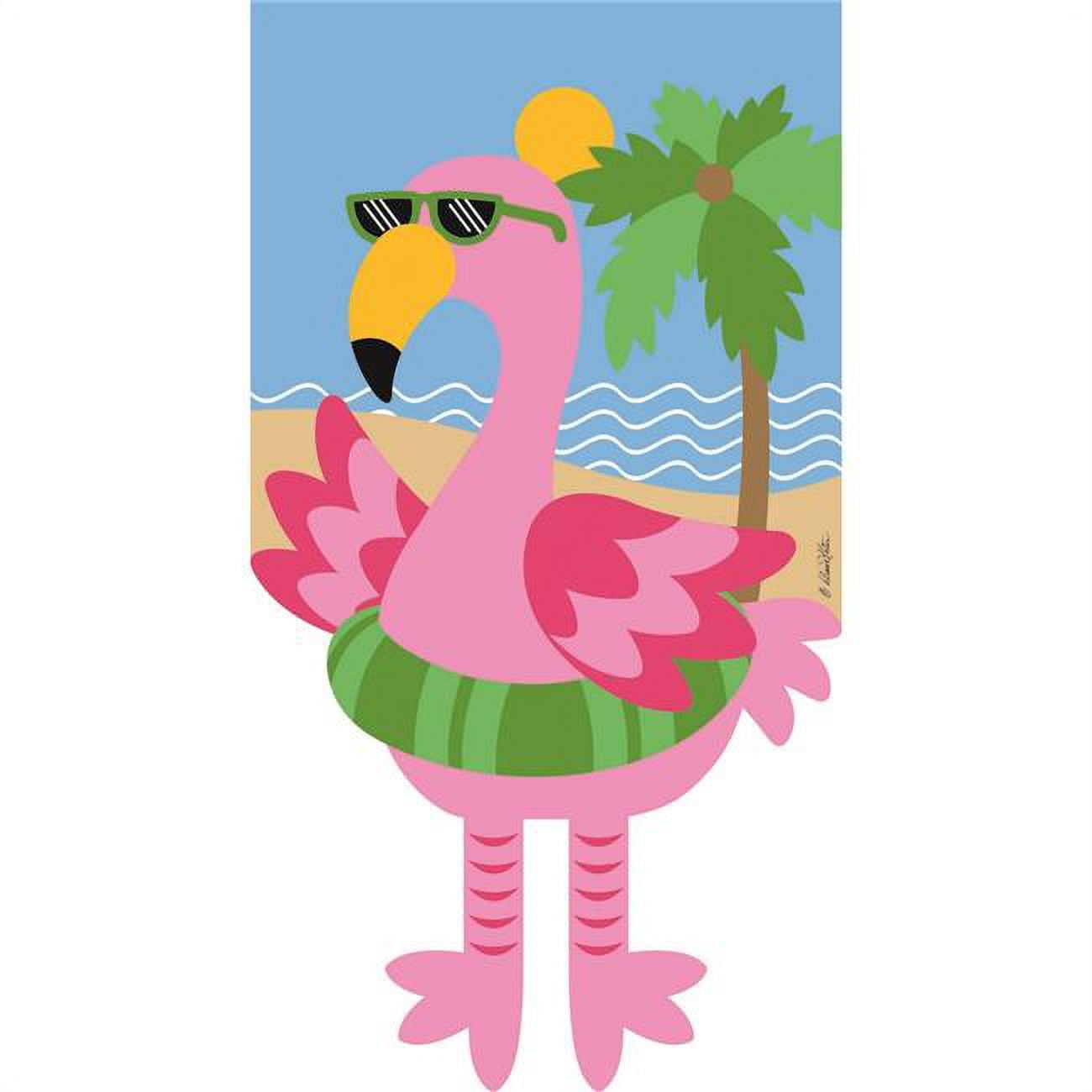 Flamingo Polyester Garden Flag