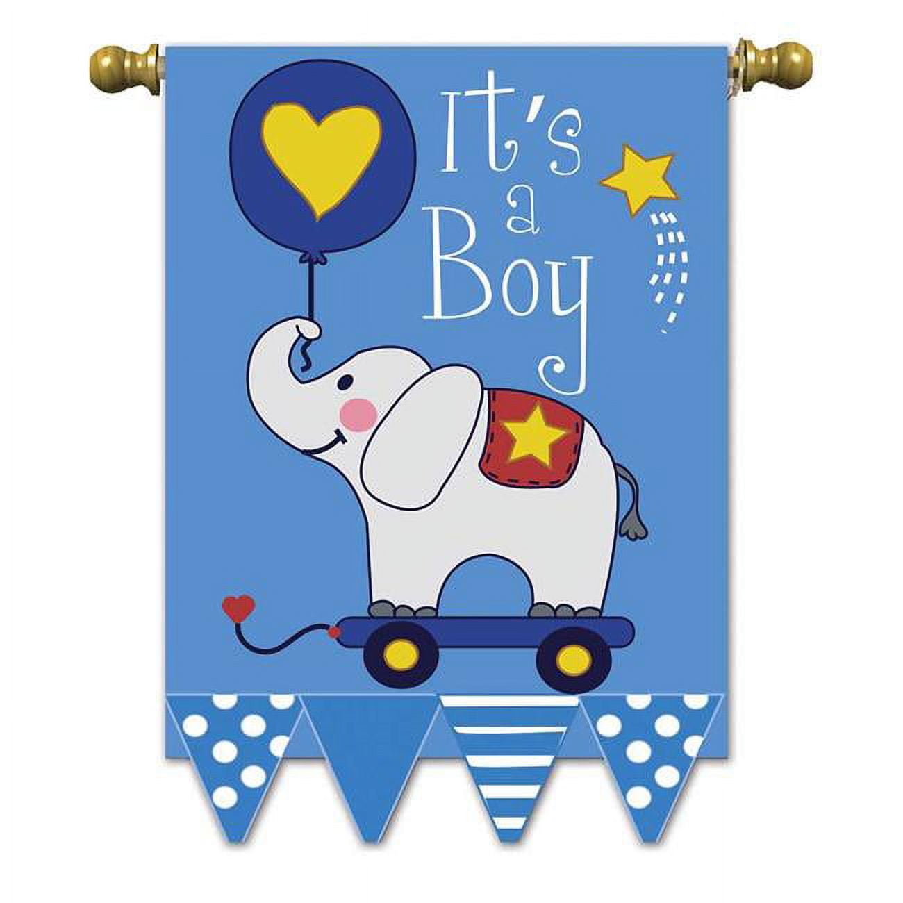 13 x 18 in. Its A Baby Boy Garden Flag
