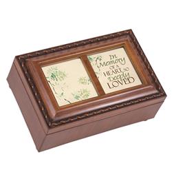 PM5734S Breavement Locket Music Boxes - In Memory of A Heart So Deeply Loved