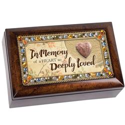 Picture of Dicksons PJ167A Breavement Locket Music Boxes - An Memory of A Heart So Deeply Loved