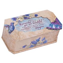 BPP132GL Belle Papier Music Keepsake Box with Glitter - Remember You are Beautiful
