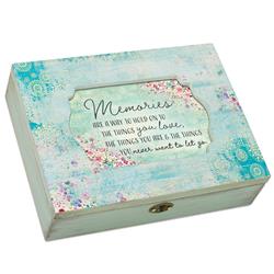 DD69AW Music Keepsake Box, Solid Wood - Memories