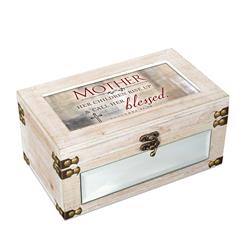 MD117SWH Decorative Music Keepsake Box - Mother Her Children Rise Up & Call Her Blessed -  DICKSONS