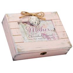 L78PK Decorative Music Keepsake Box - Mother You are Cherished & Loved More Than Words Can Ever Say - 4 x 6 in -  DICKSONS