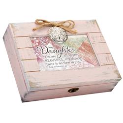 L88SPK Decorative Music Keepsake Box - My Daughter You are Altogether Beautiful, My Darling There is No Flaw in You - 4 x 6 in.