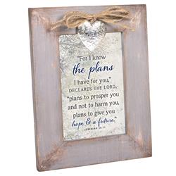 LF50SGR For I Know the Plans Hope Future Photo Frame - 4 x 6 in.
