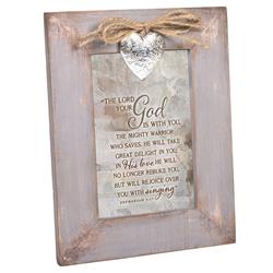 LF53SGR The Lord God is with You Photo Frame - 4 x 6 in.