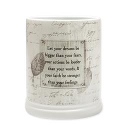 Let Your Dreams Be Bigger than Your Fears Candle Jar Warmer