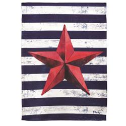 M080088 13 x 18 in. Flag Print Barn Star Polyester Garden