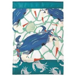 29 x 42 in. Flag Double Applique Blue Crab Polyester - Large