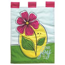 FLAG-2058 Flag Double Applique Find Joy 1 Thes.5-16 Polyester Garden