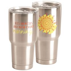 Picture of Dicksons SSTUM-48 30 oz Tumbler His Mercies Are - Stainless Steel