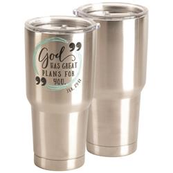 Picture of Dicksons SSTUM-52 30 oz Tumbler God Has Great Plans Stainless Steel