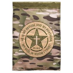 FLAG-2062 Flag Double Applique Psalm 91-2 Polyester Garden