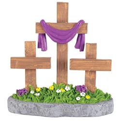 TTCR-831 Figurine Resin 3 Cross Tabletop