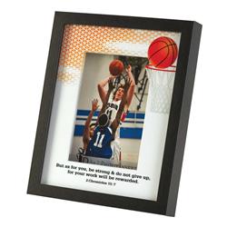 Picture of Dicksons FRMWDBL-810-77 5 x 7 in. Basketball 2 Chronicles 15-7 Photo