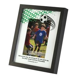 FRMWDBL-810-79 5 x 7 in. Soccer 2 Chronicles 15-7 Photo Frame