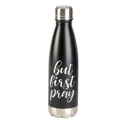 Picture of Dicksons SSWBBLK-1 17 oz But First Pray Water Bottle, Black