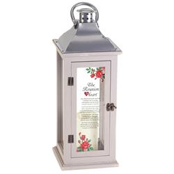 Picture of Dicksons LTN-1000LGY 17 in. The Reunion Heart Poem Lantern Warmer, Grey