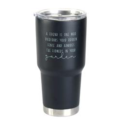Picture of Dicksons SSTUM30B-4 30 oz A Friend Is One Who Tumbler, Black