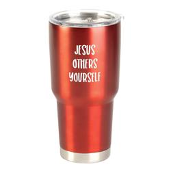 Picture of Dicksons SSTUM30R-1 30 oz J.O.Y. Jesus Others Tumbler, Red