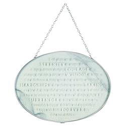 SUNCG-1000 9 in. Oval Serenity Prayer Suncatcher