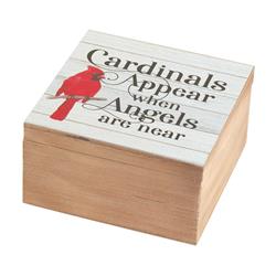 WOODBOX-122 Cardinals Appear MDF Keepsake Box