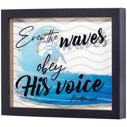 Picture of Dicksons FRMWDBL-108-77 Even The Waves Obey His Voice Wall Decor Photo