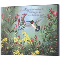 PLK1511-886 Prairie Ruby Throat Wall Plaque