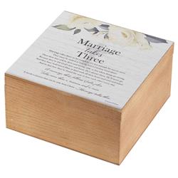 WOODBOX-123 Marriage Takes Three MDF Keepsake Box