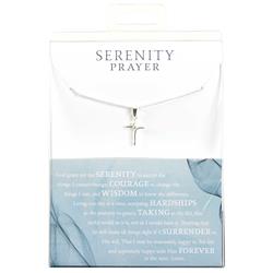 J35-8002 18 in. Chain Serenity Prayer Necklace