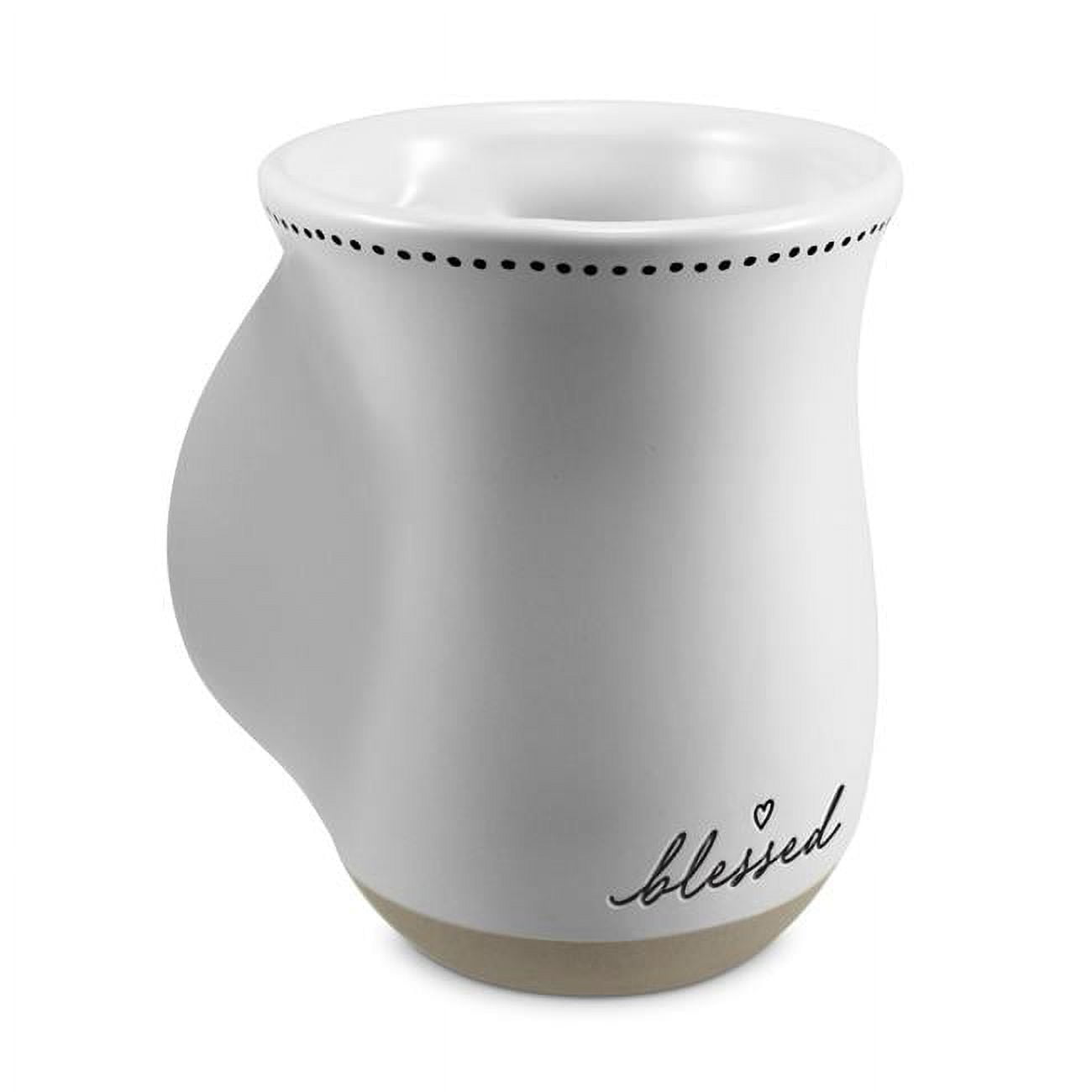 Picture of LCP 18305 18 oz Handwarmer Blessed White Ceramic Mug