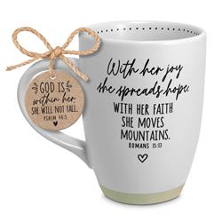 Picture of LCP 18307 17 oz She Spreads Hope White Ceramic Mug