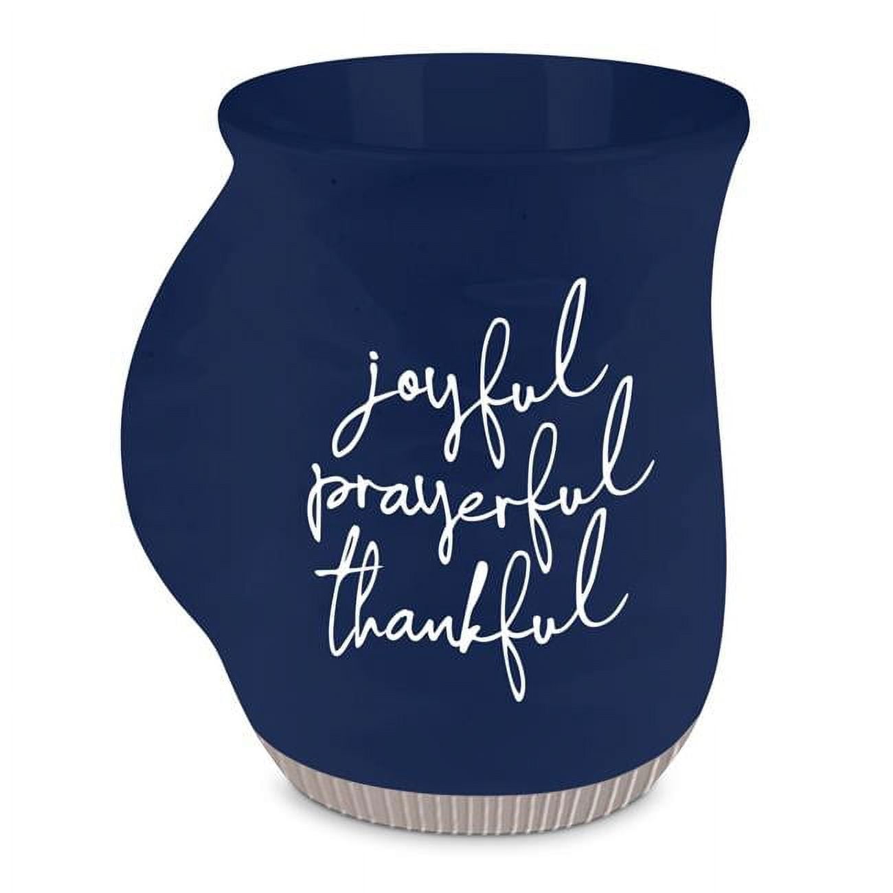 Picture of LCP 18369 18 oz Joyful Prayerful Blue Handwarmer Mug