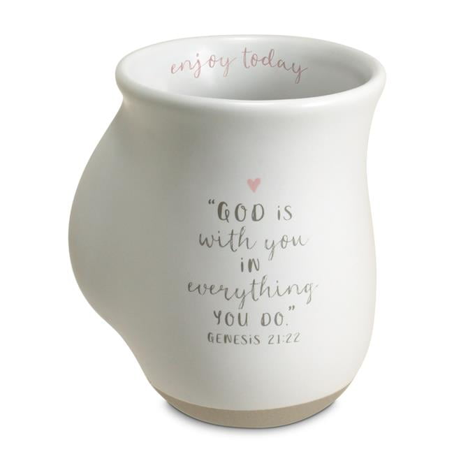 Picture of LCP 18722 18 oz Enjoy Today White Handwarmer Mug