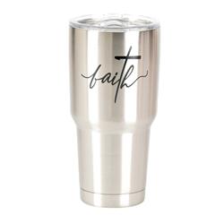 Picture of Dicksons SSTUM-60 30 oz Tumbler Faith Stainless Steel Travel Mug