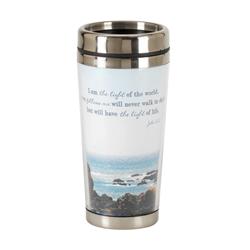 Picture of Dicksons SSMUG-288 16 oz Lighthouse John 8-12 Stainless Steel Travel Mug