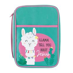 BCK-M260 Llama Tell You About Polyester & Bible Cover - Medium