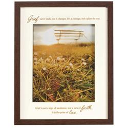 Picture of Dicksons FRMWDWAL-1114-4 Grief Never Ends Wood & Glass Wall Photo