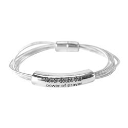 J-76 Never Doubt The Power of Prayer Bracelet