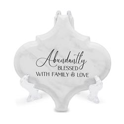 TLC11 5 x 5 in. Abundantly Blessed Ceramic Tile with Family