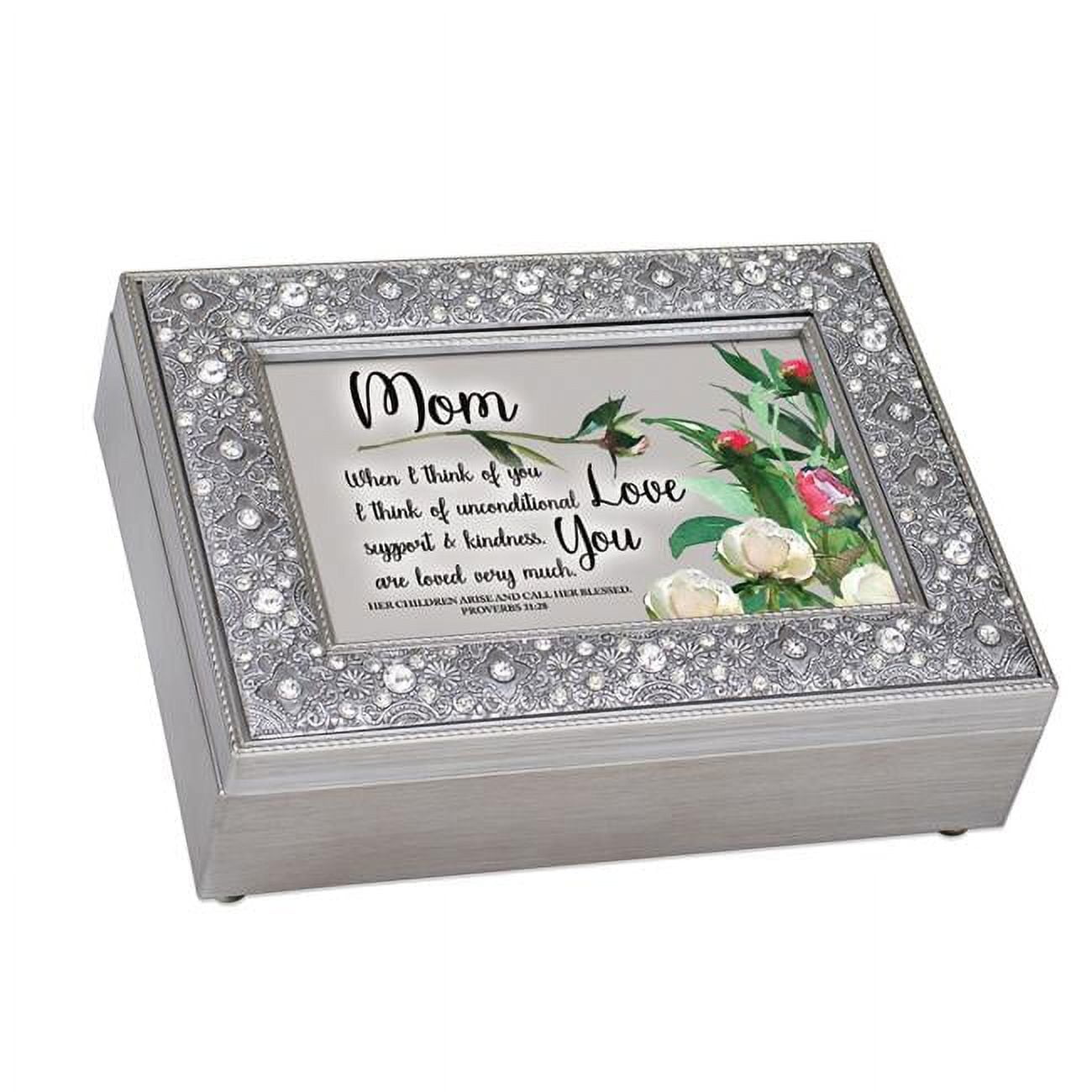 FM184SGB 6 x 4 in. Mom, When I Think of You Proverbs 31-28 Music Box -  Cottage Garden