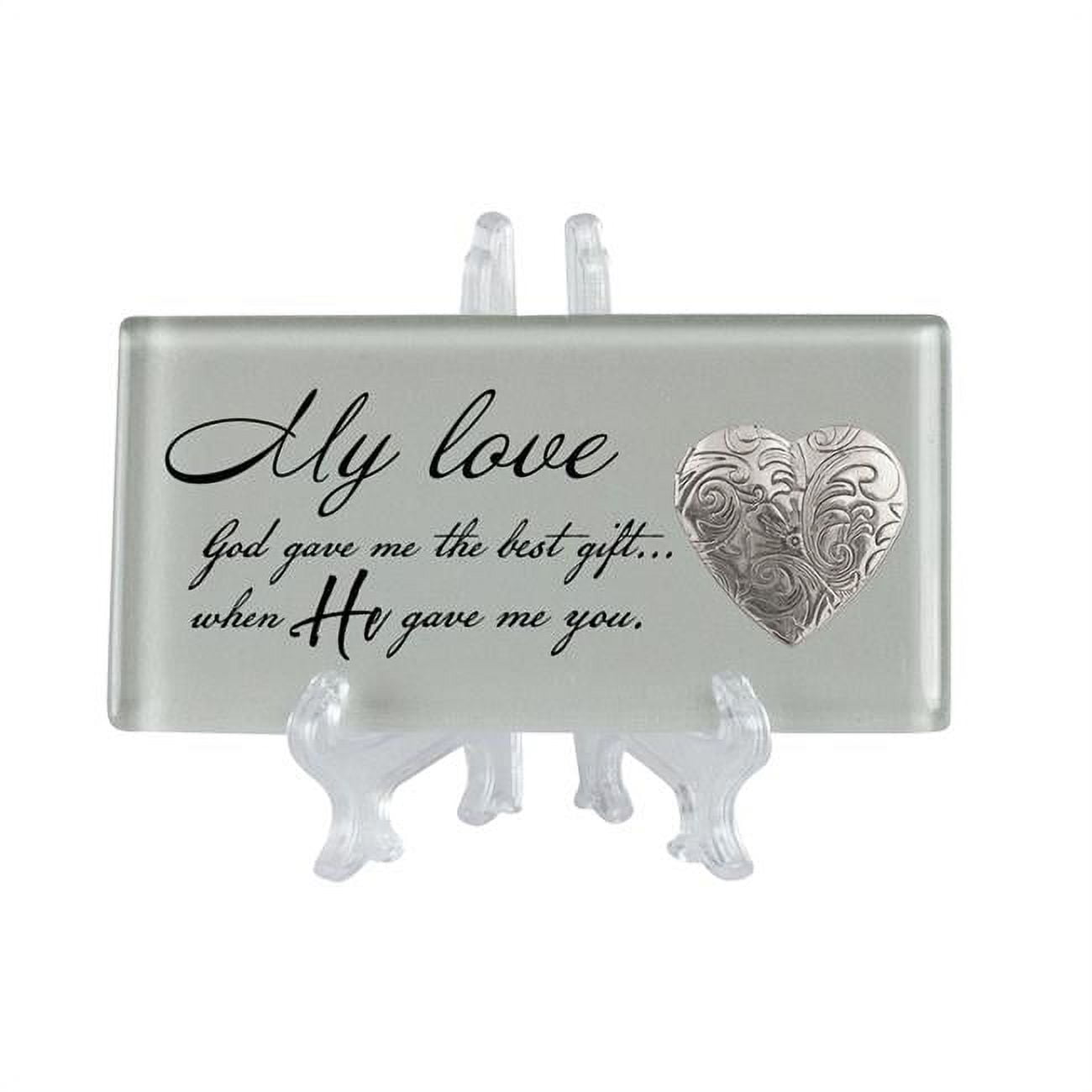 4 x 2 in. My Love, God Gave Me The Best Gift Ceramic Tile