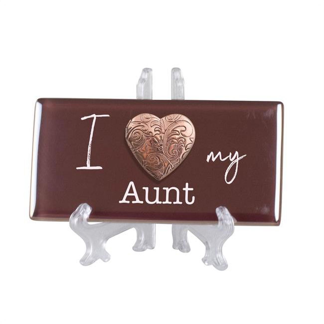 4 x 2 in. I Love My Aunt Ceramic Tile