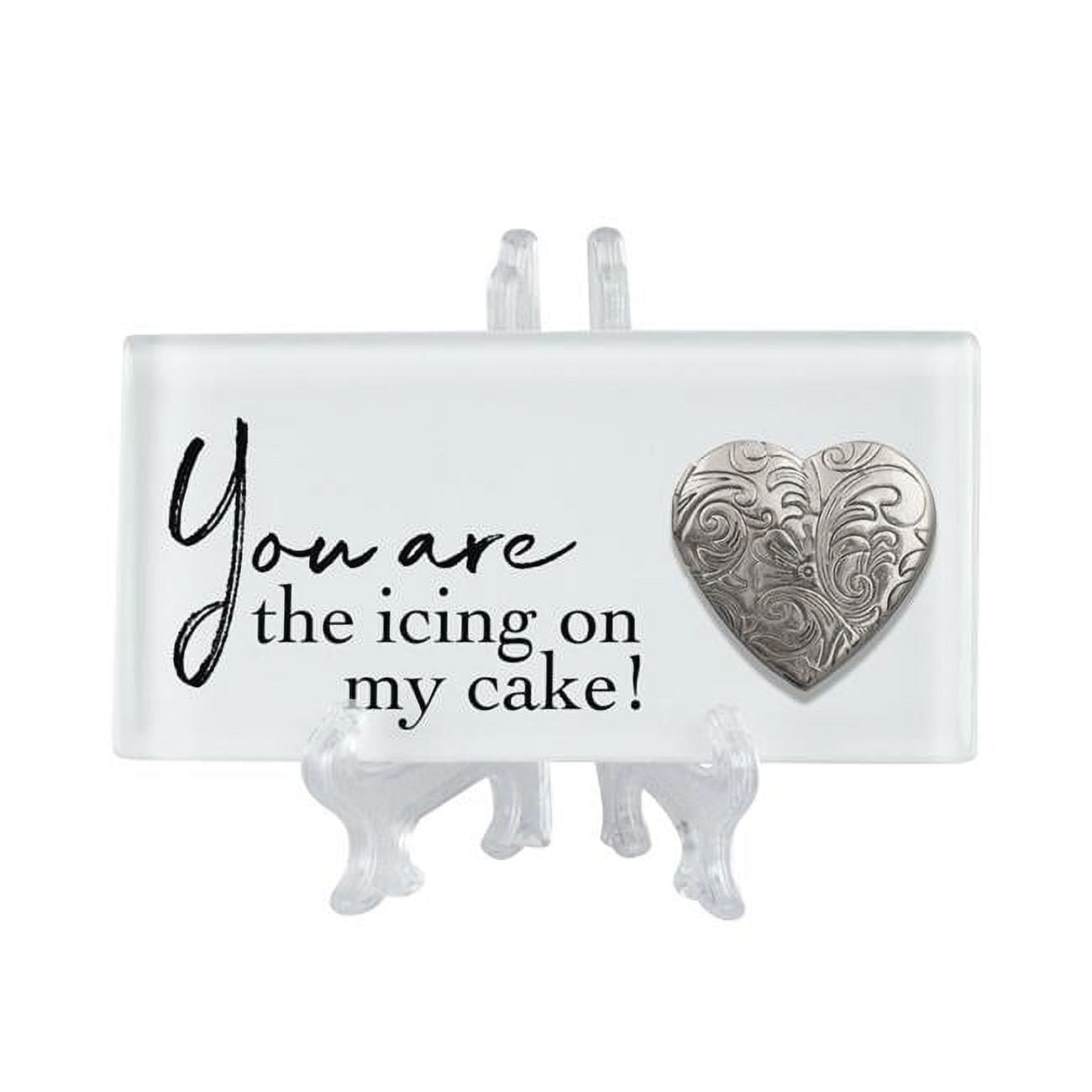 TLGL36WH 4 x 2 in. You Are The Icing On My Cake Ceramic Tile